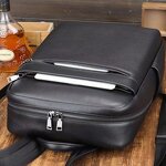 Leather Backpack Manufacturer - Hot Selling Low Price Black Full Grain Business