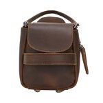 Leather Bathroom Wash Bag Supplier - TIDING ODM Custom Genuine Cosmetic Toiletry