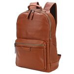 Leather Backpack Supplier - Hot Selling Brown Full Grain for Student Laptop