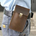 Leather Waist Bag Supplier - Vintage Crazy Horse Handcrafted Genuine Multifunctional