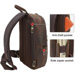 Leather Single Shoulder Bag Supplier - Wholesale Factory Supply Durable Crazy Horse