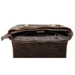 Leather Shoulder Messenger Bag Supplier - TIDING OEM Custom Top Layer Crazy Horse