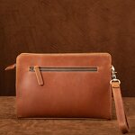 Leather Clutch Bag Manufacturer - New Arrival Full Grain Genuine Crazy Horse Vintage