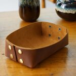 Leather Tray Box Supplier - Hot Sale Full Grain Crazy Horse Luxury Organizer