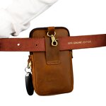 Leather Waist Bag Supplier - Retro Style Crazy Horse Handcrafted Genuine