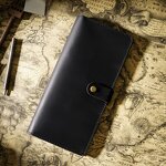 Leather Checkbook Wallet Manufacturer - Custom Vintage Crazy Horse Genuine with