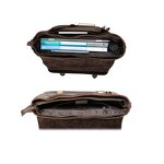 Leather Shoulder Messenger Bag Supplier - TIDING OEM Custom Top Layer Crazy Horse