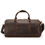 Leather Travel Duffle Bag Manufacturer - TIDING Vintage Large Capacity Weekender