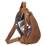 Leather Crossbody Sling Bags Supplier - Hot Selling Vintage Design Customize Crazy