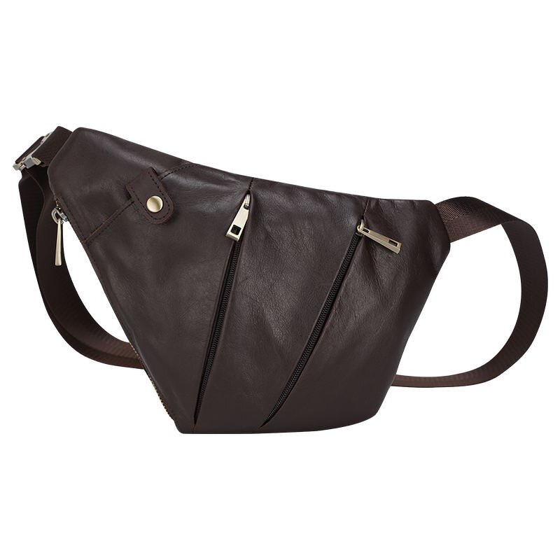 Leather Crossbody Bag Supplier - TIDING Men Slim Anti Theft Full Grain Cowhide