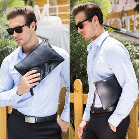 Leather Clutch Wrist Bag Supplier - Supplier Fashion Style Classic Design Genuine