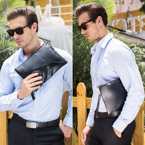 Leather Clutch Wrist Bag Supplier - Supplier Fashion Style Classic Design Genuine