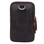 Leather Waist Belt Pouch Supplier - TIDING Brand Custom Vintage Men Outdoor Hiking