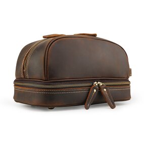 Leather Toiletry Bag Supplier - Custom Leather Personalized Color Travel Organizer