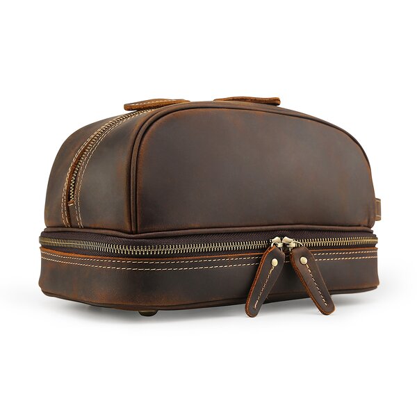 Leather Toiletry Bag Supplier - Custom Leather Personalized Color Travel Organizer