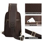 Leather Crossbody Sling Bag Supplier - Wholesale Custom Vintage Design USB Charging