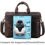 Leather Laptop Bag Manufacturer - High Quality Custom Logo Crazy Horse Portfolio