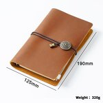 Leather Notebook Supplier - Genuine Cow Book Cover Travellers Full Grain Diary