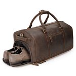 Leather Travel Bag Supplier - Wholesale High Quality Genuine Crazy Horse Mens