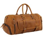 Leather Travel Duffel Supplier - High Quality Hot Selling Brown Full Grain Genuine