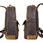 Leather Backpack Manufacturer - Tiding Vintage Style High Quality Full Grain Top
