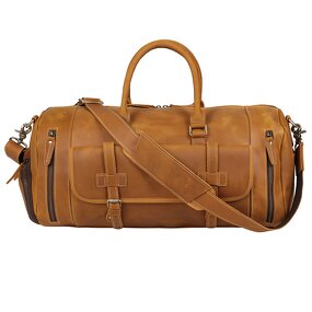 Leather Travel Duffel Manufacturer - High Quality Hot Selling Brown Full Grain