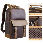 Leather Backpack Manufacturer - Tiding Vintage Style High Quality Full Grain Top