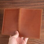 Leather Passport Case Supplier - Custom Logo Colorful Custom Full Grain Genuine