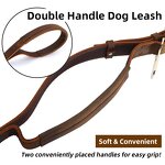 Leather Pet Harness Supplier - Genuine Real Leather Walk the Dog Hunting Golden