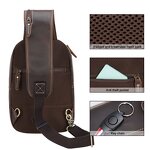 Leather Crossbody Chest Bag Supplier - Custom OEM ODM Cowhide USB Charging One