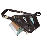 Leather Crossbody Bag Supplier - TIDING Men Slim Anti Theft Full Grain Cowhide
