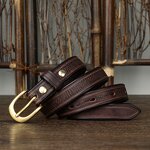 Leather Slim Belt Manufacturer - Pin Buckle Brands Luxury Custom Designer Full Grain