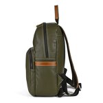Leather Laptop Backpack Supplier - New Arrival Green and Black Full Grain Business
