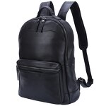 Leather Backpack Manufacturer - New Arrival Black Full Grain Cow Real Laptop