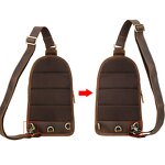 Leather Chest Bag Manufacturer - Custom Design Own Style Type Vintage Style Men