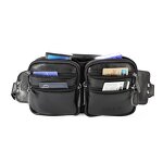 Leather Fanny Pack Supplier - ODM OEM Custom Logo Design Style High Quality Black