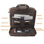 Leather Messenger Briefcase Manufacturer - High Quality Vintage Design Large Genuine