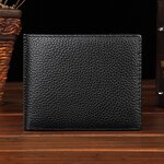 Leather Wallet Supplier - Factory Wholesale OEM ODM Men Bifold Pebble Leather