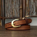 Leather Slim Belt Manufacturer - Pin Buckle Brands Luxury Custom Designer Full Grain