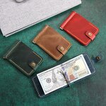 Leather Cardholder Wallet Manufacturer - Multicolor Cowhide Slim Full Grain with Clip