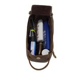 Leather Bathroom Wash Bag Supplier - TIDING ODM Custom Genuine Cosmetic Toiletry