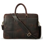 Leather Briefcase Bag Supplier - Materials Customization Vintage Crazy Horse Retro