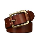 Leather Belts Supplier - Vintage Business Belt for Men 3.8cm Genuine Full Grain