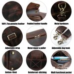 Leather Weekend Bags Manufacturer - High Quality Large Capacity Overnight Crazy