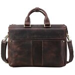 Leather Laptop Bag Manufacturer - High Quality Custom Logo Crazy Horse Portfolio