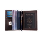 Leather Passport Cover Manufacturer - Wholesale Cowhide Bifold Wallet with Case