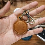 Leather Key Ring Tag Manufacturer - Original Factory Custom Creative Real Genuine