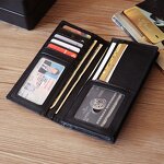 Leather Wallet Supplier - High Quality Fashion Design Cowboy Men Black Cowhide