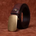 Leather Belts Supplier - Birthday Gift Man 3.8cm Wide OEM ODM Genuine Full Grain