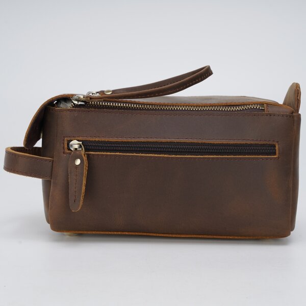 Leather Travel Toiletry Bag Manufacturer - Wholesale Genuine Large Capacity Makeup